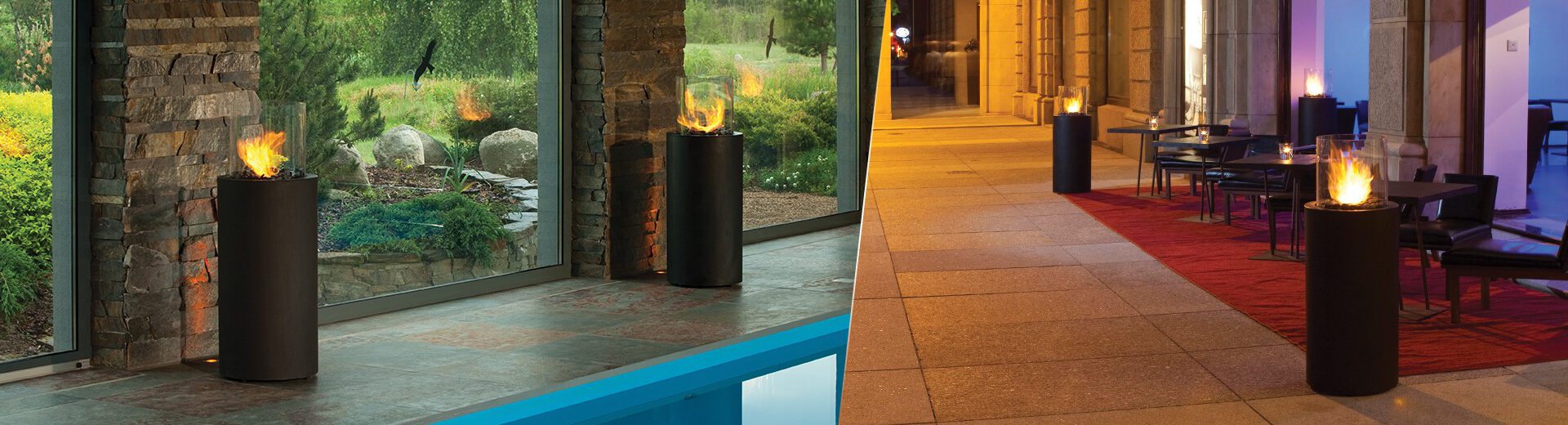 TOTEM Outdoor Patio Fire Column Planikafires
